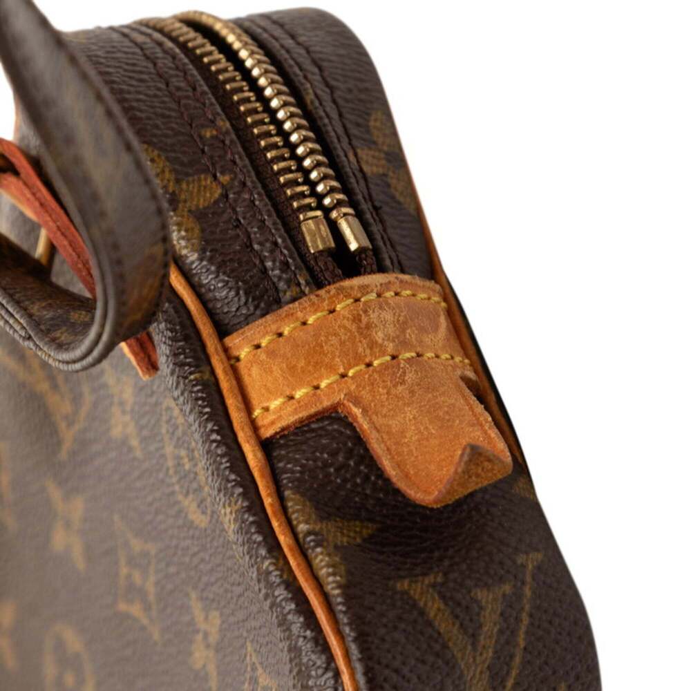 LOUIS VUITTON Authentic Brown Monogram Leather Pochette Shoulder Bag - Picture 5 of 8